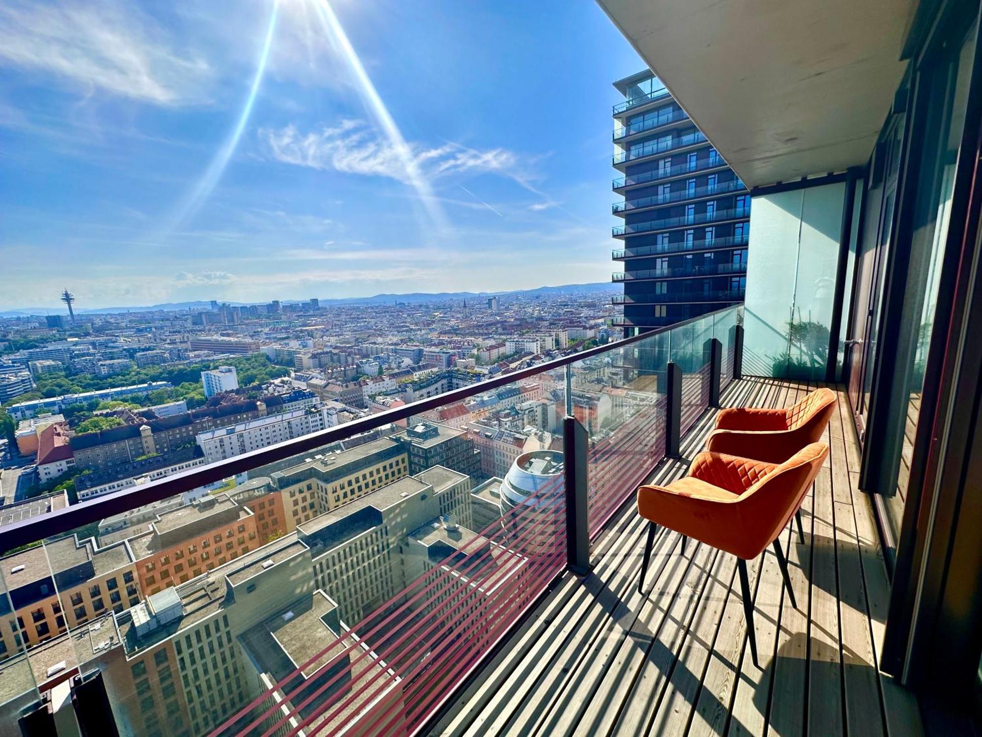 Luxury Penthouse I Rooftop Pool I Self Check-In Vídeň Exteriér fotografie